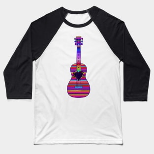 Boho Style Guitar Baseball T-Shirt